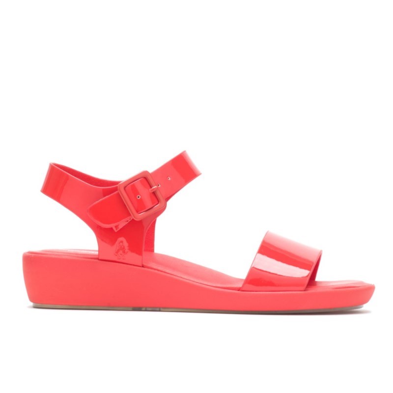 Hush Puppies Women's Brite Jells Quarter Strap Sandal Fiesta Red