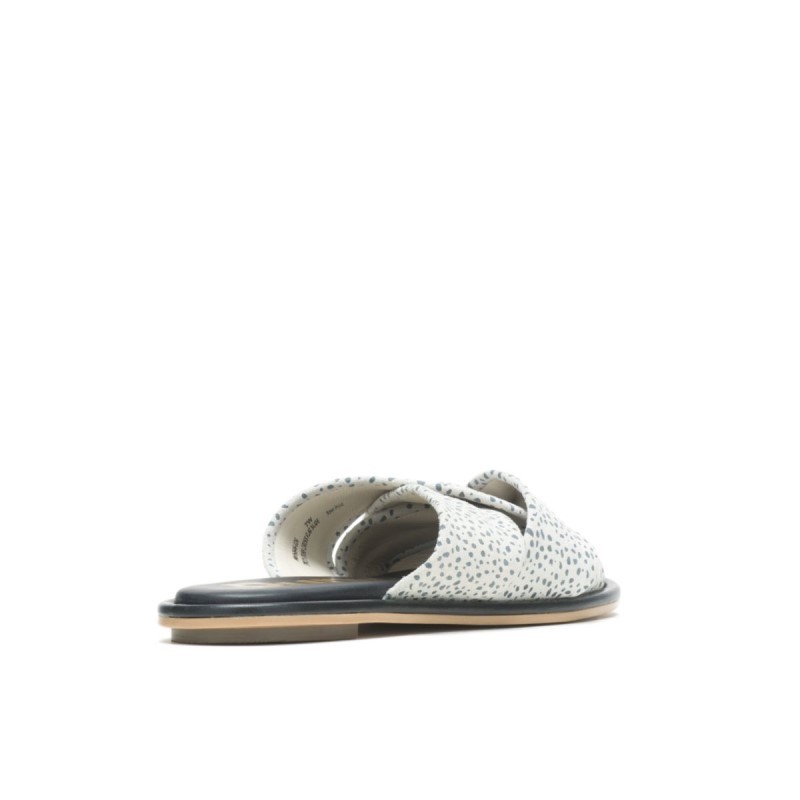 Women's Emily Slide Sandal Snow Leopard Suede Hush Puppies