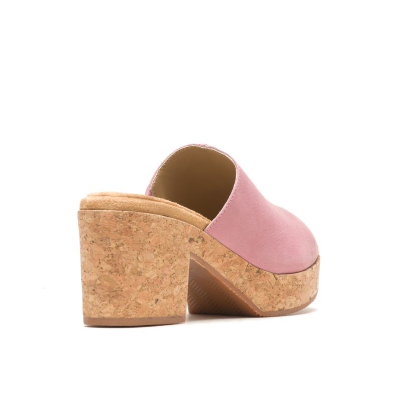 Women's Poppy Slide Hush Puppies Cool Pink Nubuck