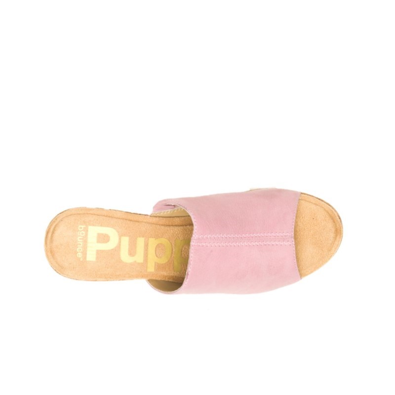 Women's Poppy Slide Hush Puppies Cool Pink Nubuck