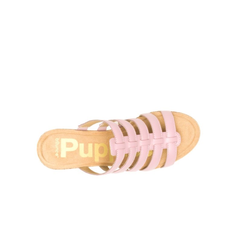 Women's Willow Slide Sandal Hush Puppies Cool Pink Leather