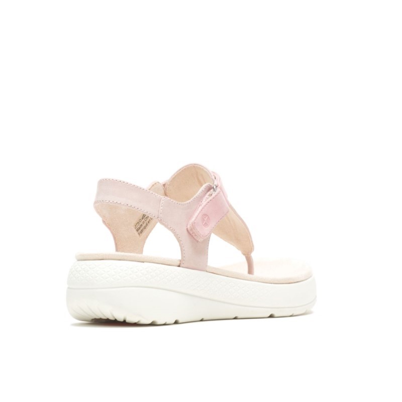 Women's Breathe Toepost Sandal Hush Puppies Dusty Pink Nubuck