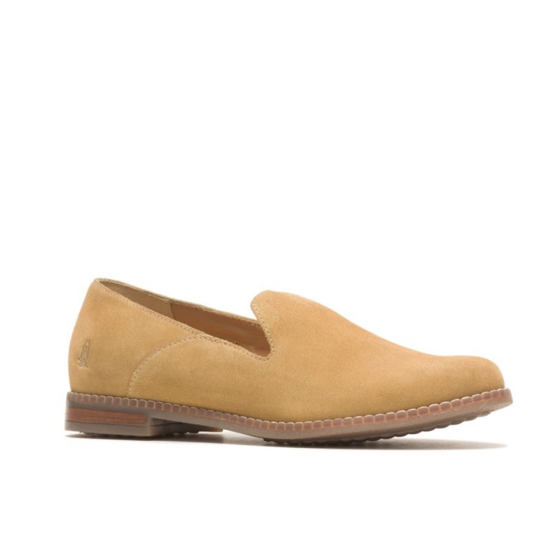 Women's Wren Slip On Hush Puppies Tan Suede