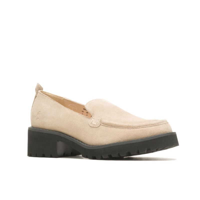 Women's Lucy Loafer Hush Puppies Taupe Suede