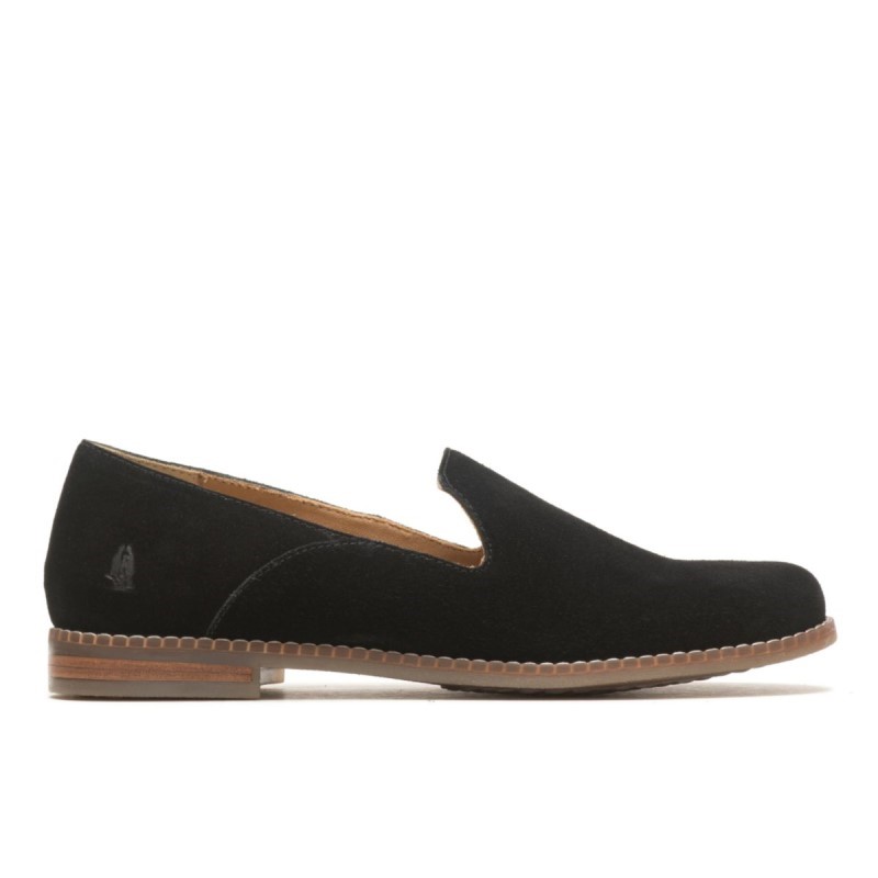 Women's Wren Slip On Hush Puppies Bold Black Suede