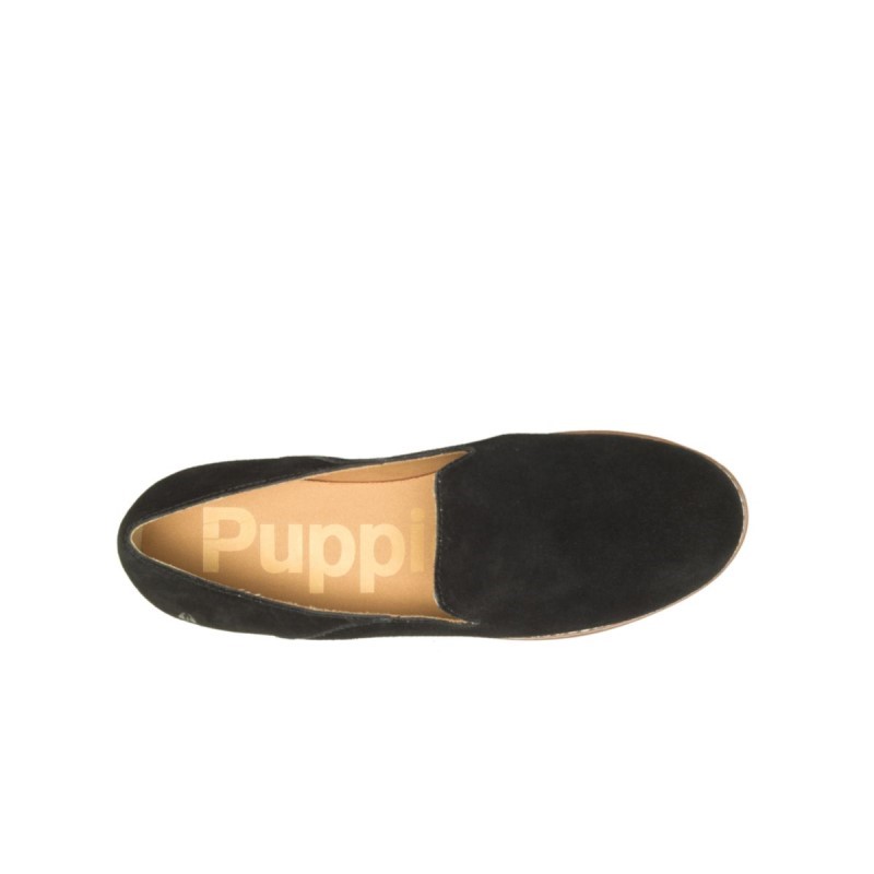 Women's Wren Slip On Hush Puppies Bold Black Suede