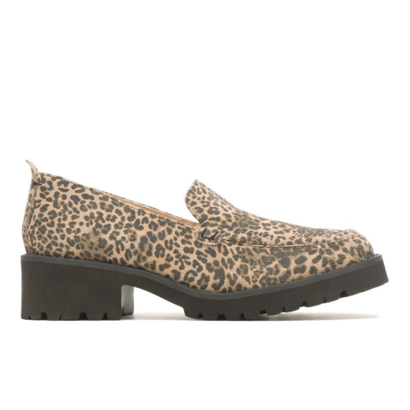 Women's Lucy Loafer Hush Puppies Leopard Print Suede