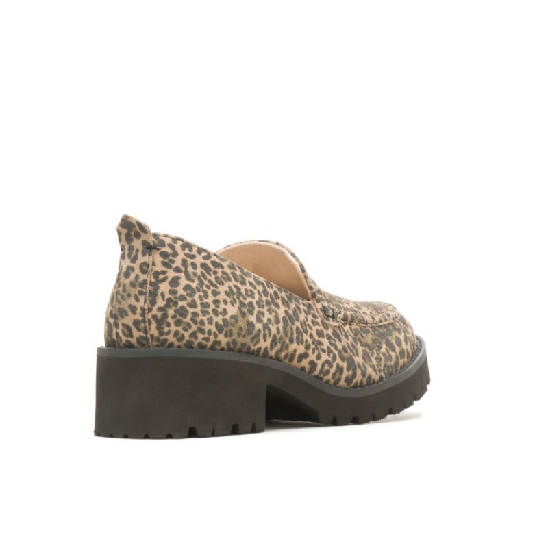 Women's Lucy Loafer Hush Puppies Leopard Print Suede