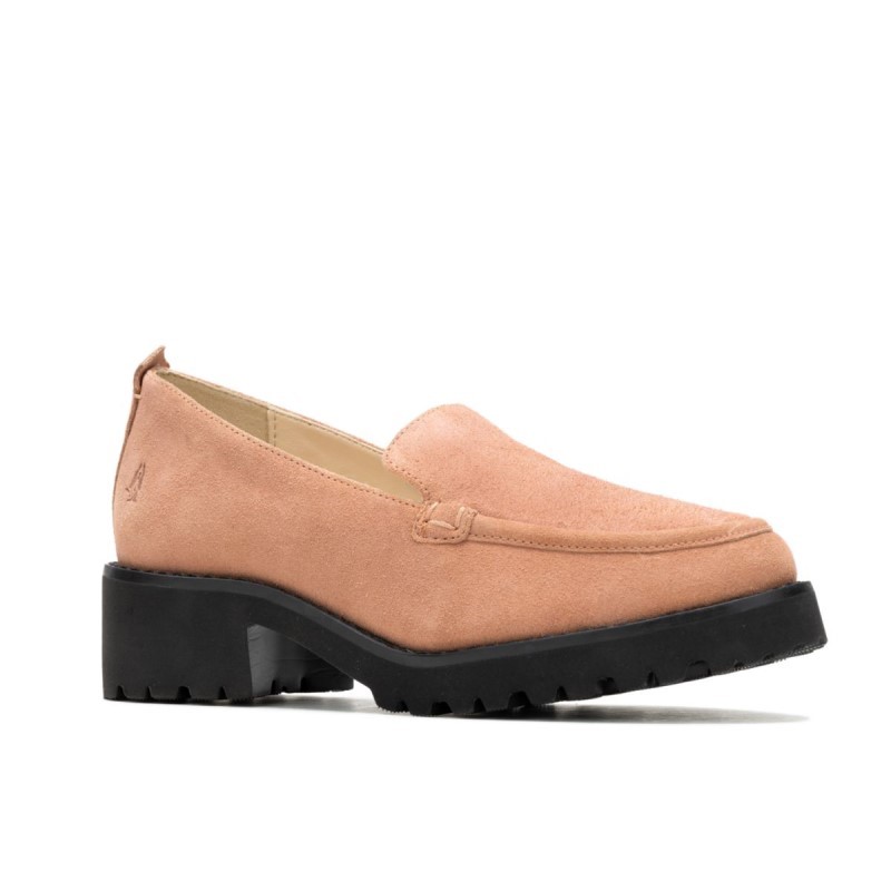 Women's Lucy Loafer Hush Puppies Coral Blush Suede