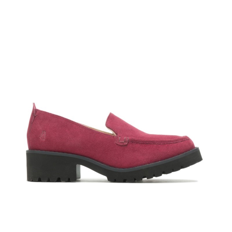 Women's Lucy Loafer Hush Puppies Rhubarb Red Suede