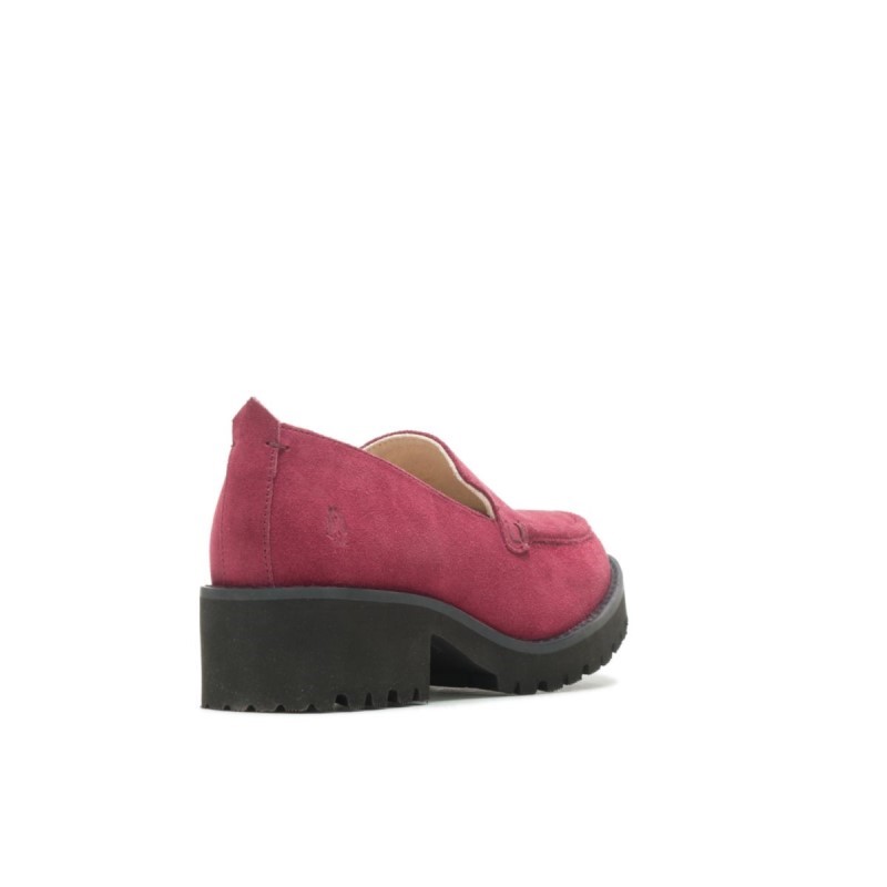 Women's Lucy Loafer Hush Puppies Rhubarb Red Suede