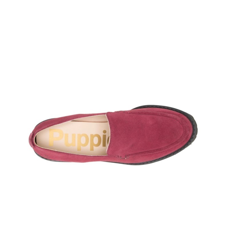 Women's Lucy Loafer Hush Puppies Rhubarb Red Suede