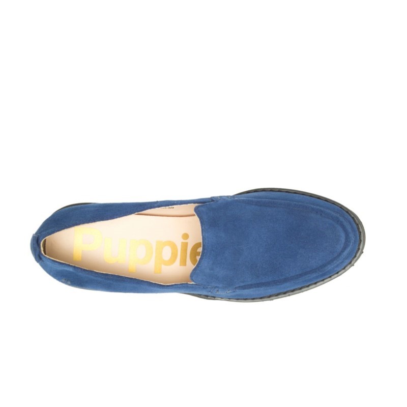 Women's Lucy Loafer Hush Puppies Denim Blue Suede