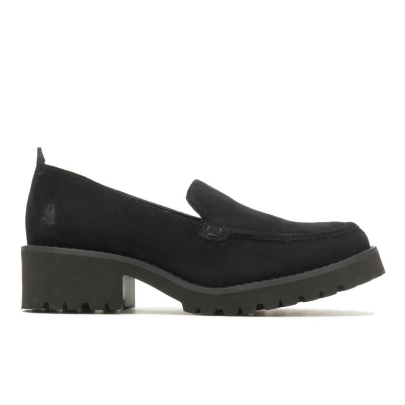 Women's Lucy Loafer Hush Puppies Bold Black Suede