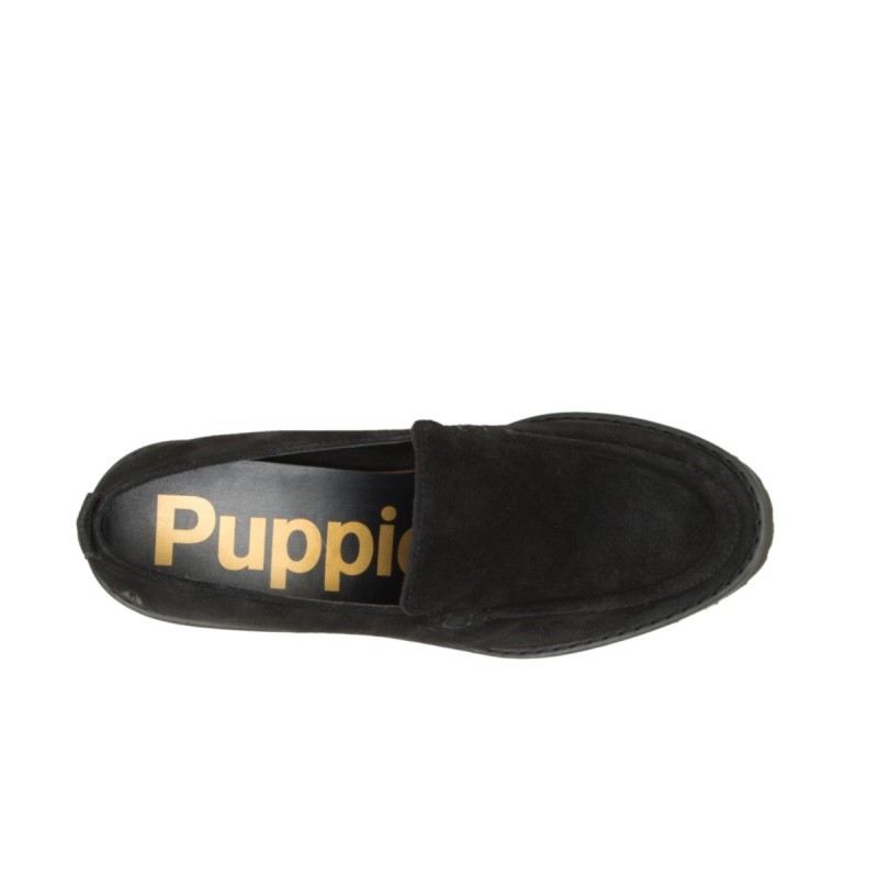 Women's Lucy Loafer Hush Puppies Bold Black Suede