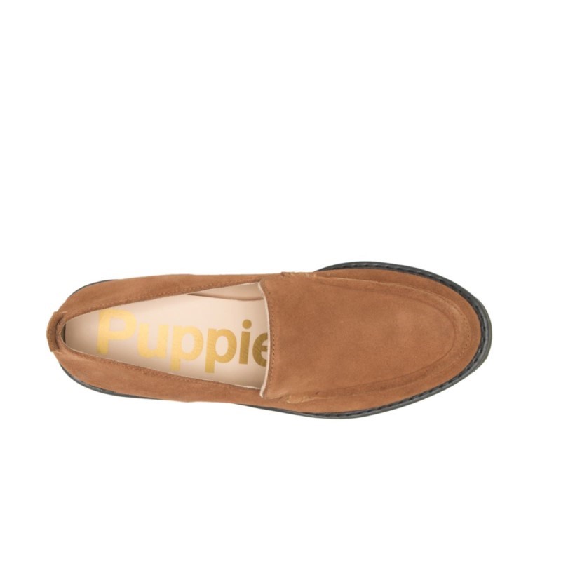 Women's Lucy Loafer Hush Puppies Dark Chestnut Suede