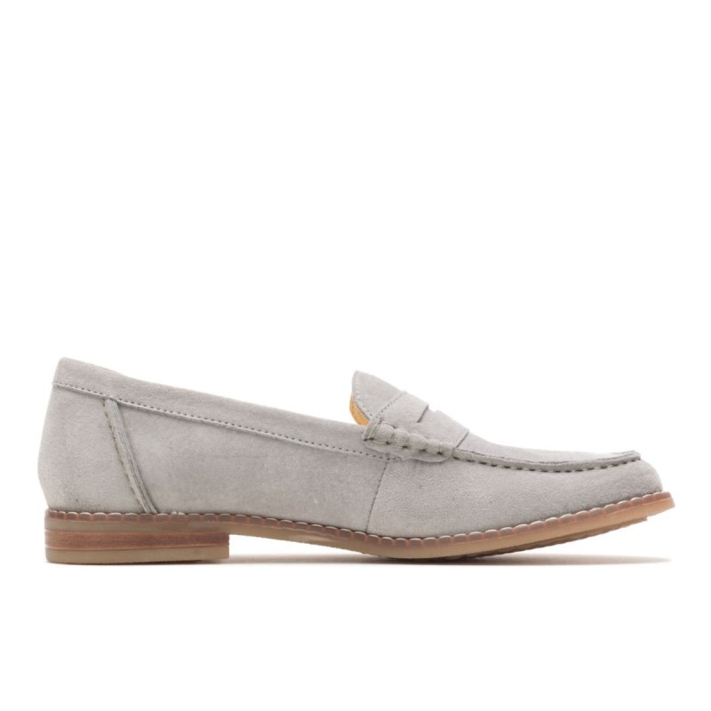 Women's Wren Loafer Hush Puppies Frost Grey Suede