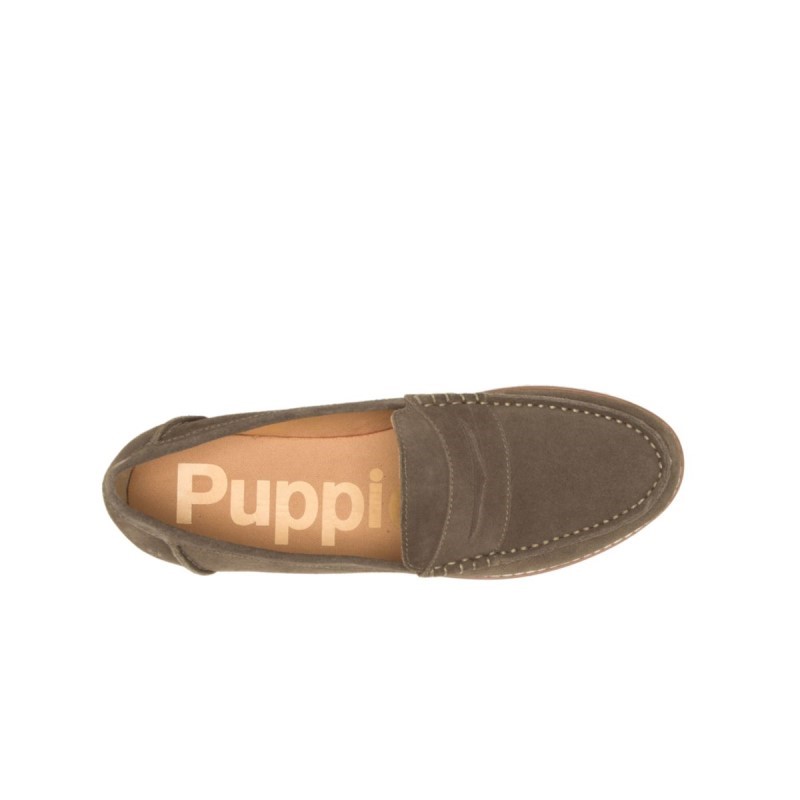 Women's Wren Loafer Hush Puppies Dark Olive Suede