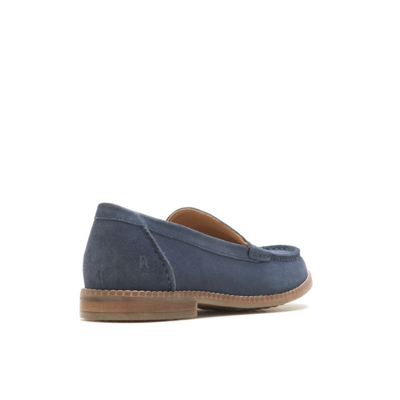 Women's Wren Loafer Hush Puppies Navy Blue Suede