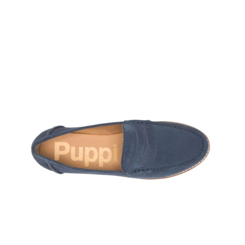 Women's Wren Loafer Hush Puppies Navy Blue Suede