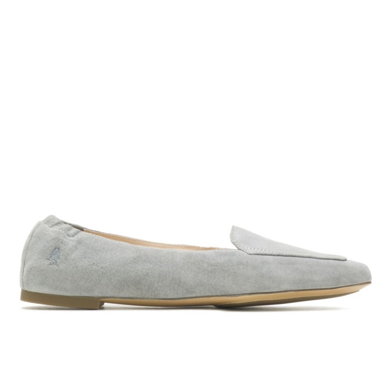 Women's Hazel Pointe Flat Hush Puppies Frost Grey Suede