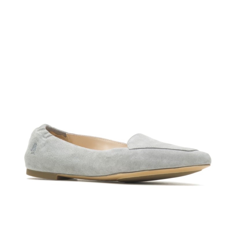 Women's Hazel Pointe Flat Hush Puppies Frost Grey Suede