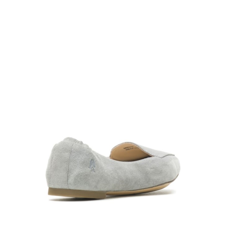 Women's Hazel Pointe Flat Hush Puppies Frost Grey Suede