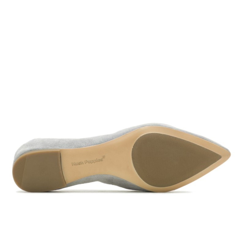 Women's Hazel Pointe Flat Hush Puppies Frost Grey Suede