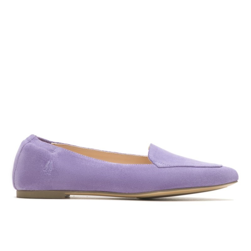 Women's Hazel Pointe Flat Hush Puppies Taffy Purple Suede