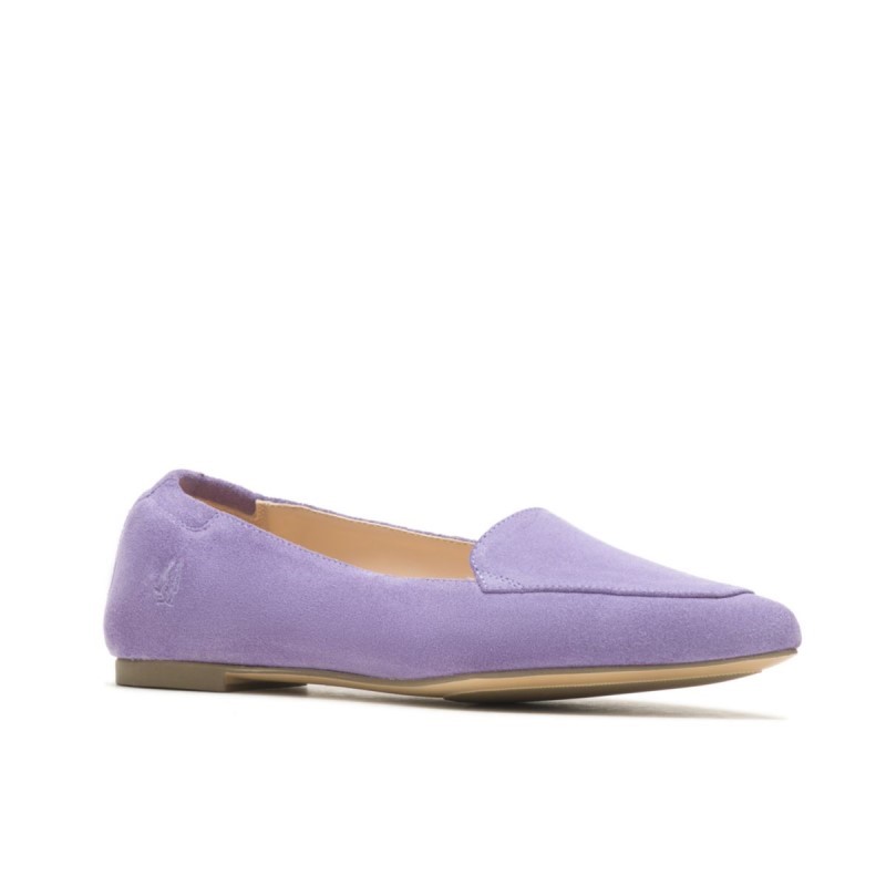 Women's Hazel Pointe Flat Hush Puppies Taffy Purple Suede