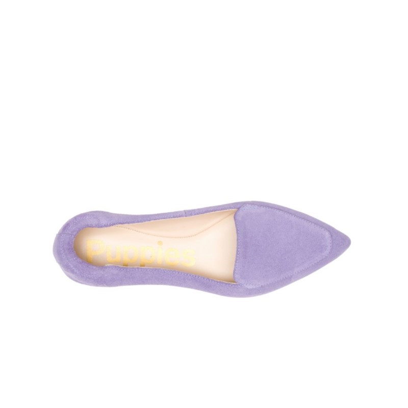 Women's Hazel Pointe Flat Hush Puppies Taffy Purple Suede