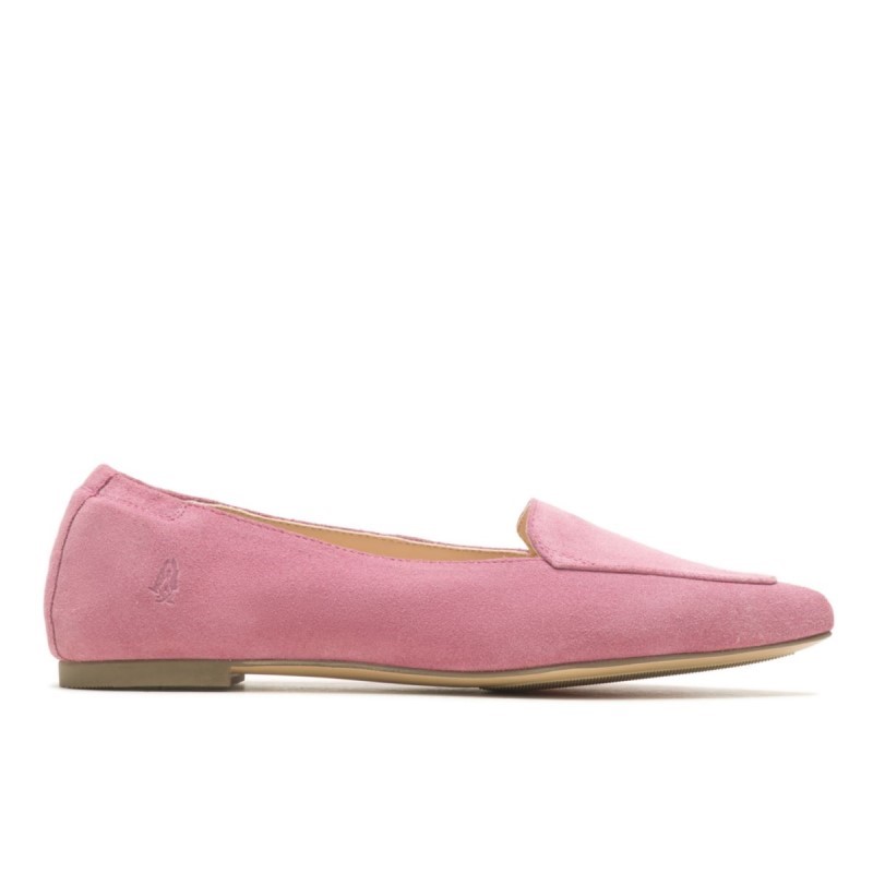 Women's Hazel Pointe Flat Hush Puppies Cool Pink Suede