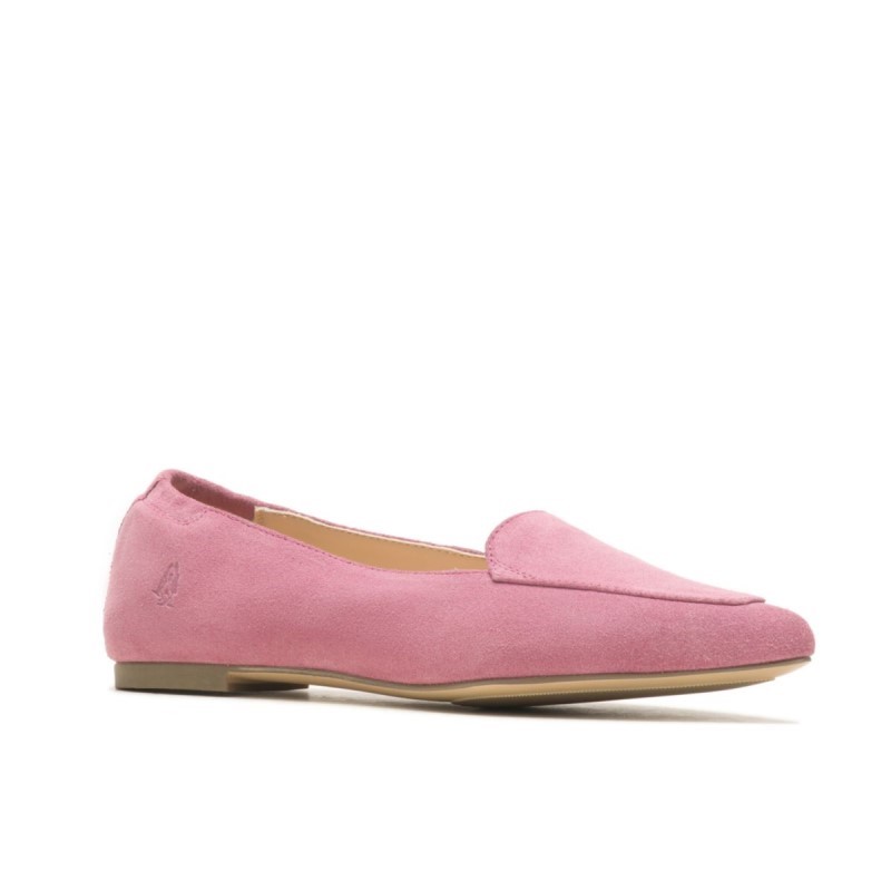 Women's Hazel Pointe Flat Hush Puppies Cool Pink Suede