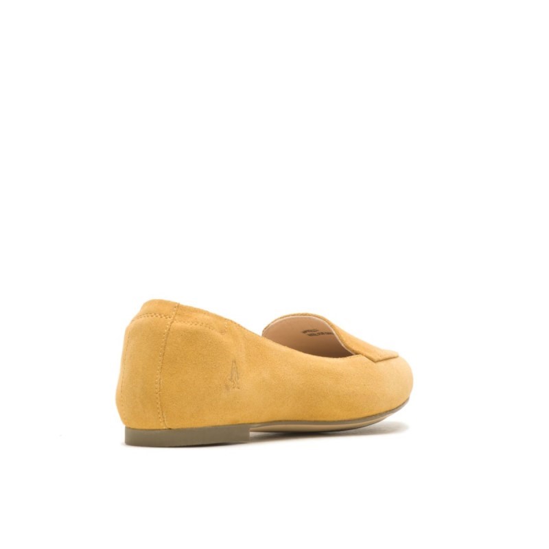 Women's Hazel Pointe Flat Hush Puppies Summer Yellow Suede