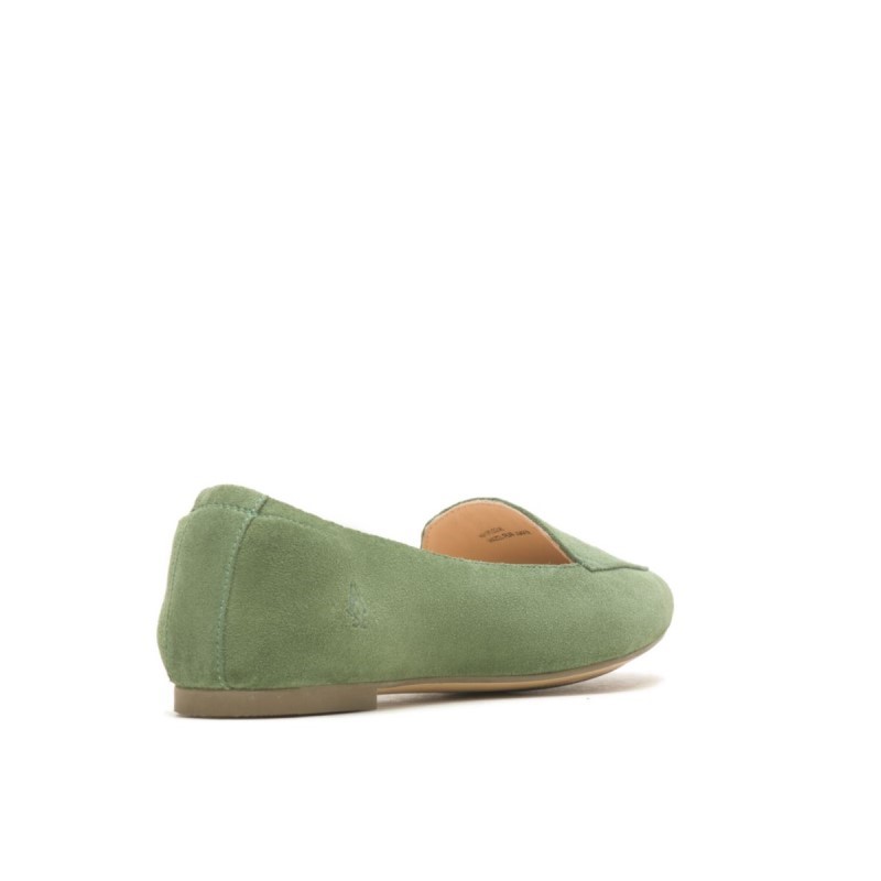 Women's Hazel Pointe Flat Hush Puppies Soft Sage Suede