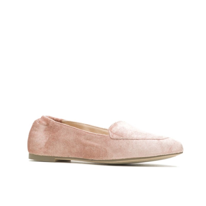 Women's Hazel Pointe Flat Hush Puppies Coral Blush Velvet