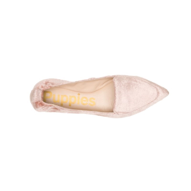 Women's Hazel Pointe Flat Hush Puppies Coral Blush Velvet