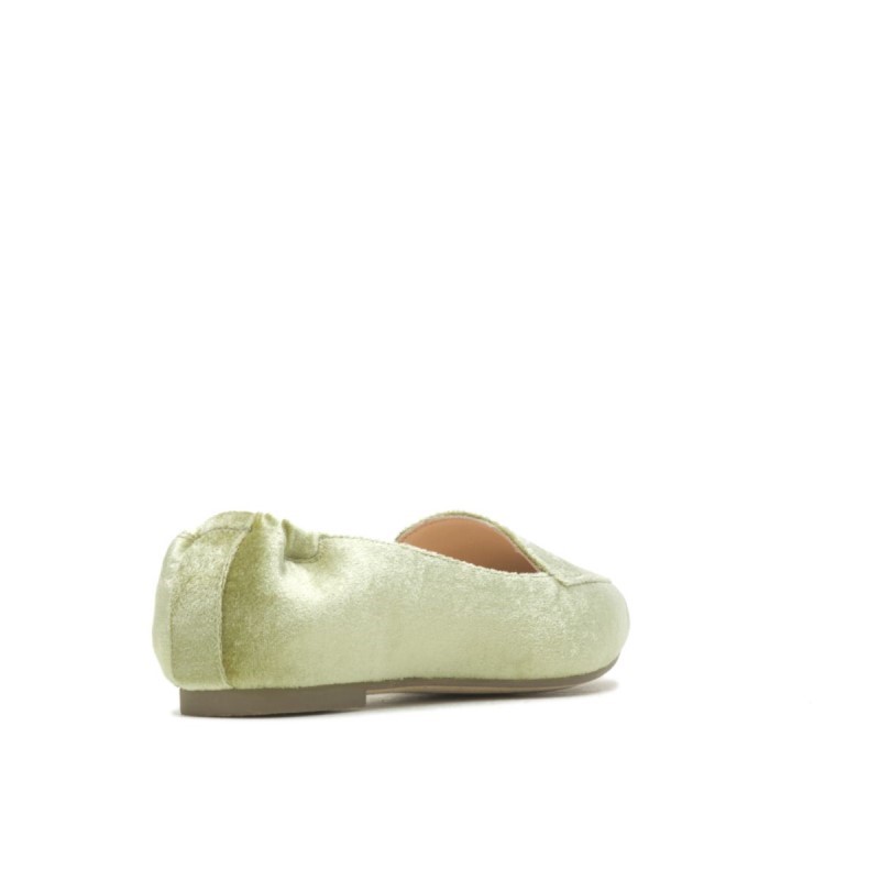 Women's Hazel Pointe Flat Hush Puppies Moss Green Velvet