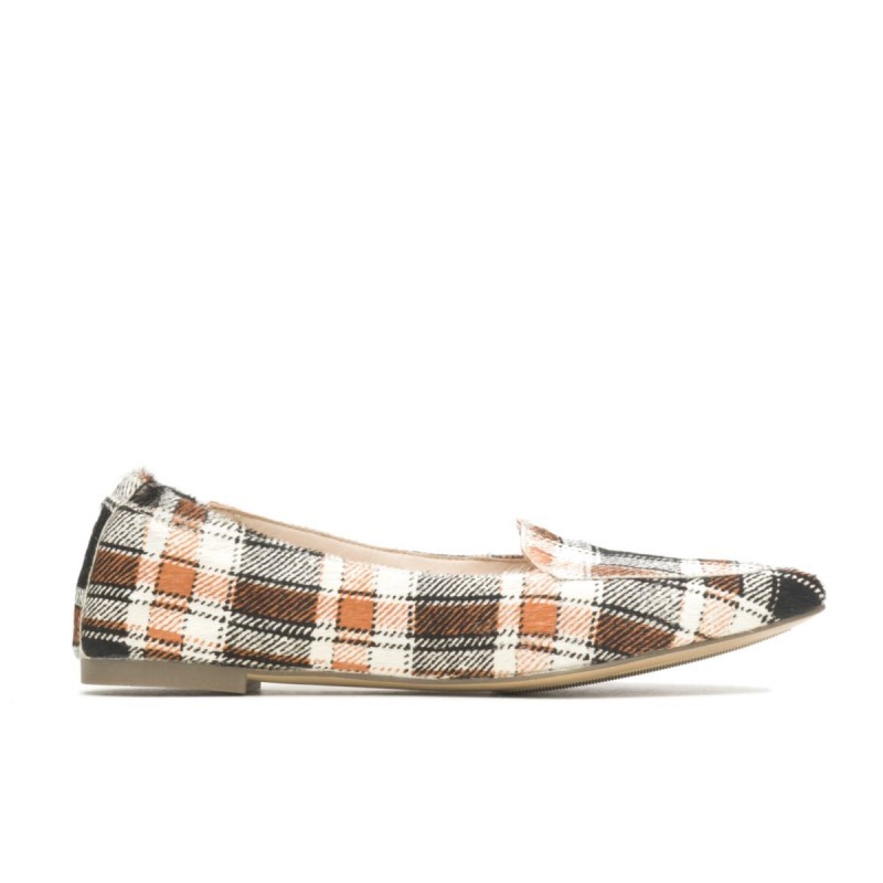 Women's Hazel Pointe Flat Hush Puppies Retro Plaid