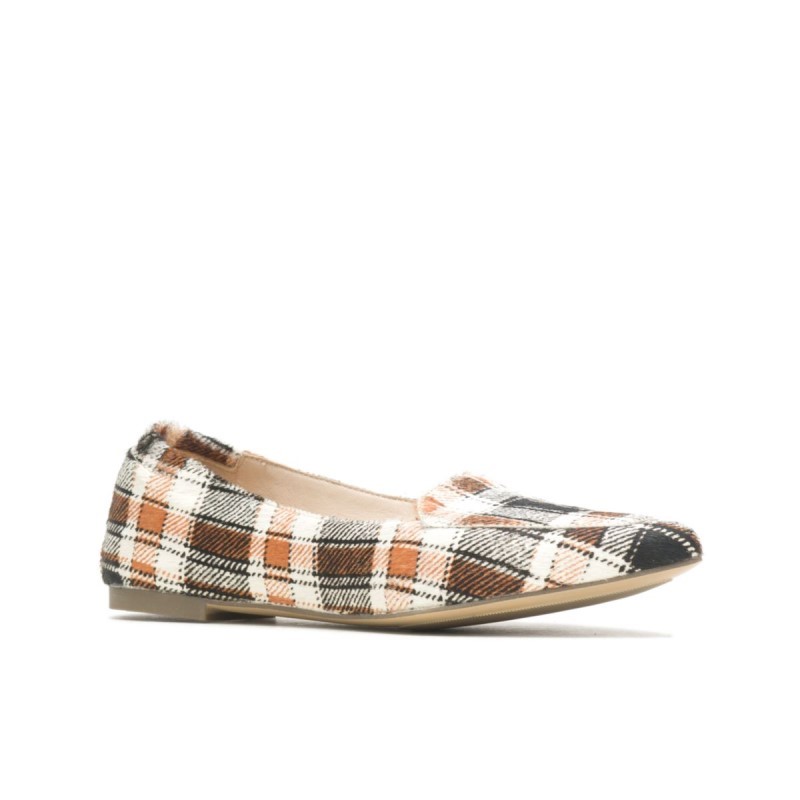 Women's Hazel Pointe Flat Hush Puppies Retro Plaid