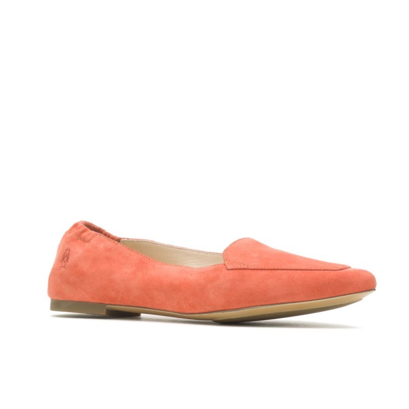 Women's Hazel Pointe Flat Hush Puppies Ginger Spice Suede