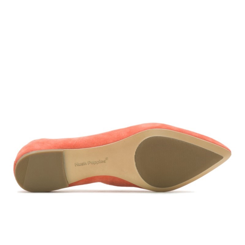 Women's Hazel Pointe Flat Hush Puppies Ginger Spice Suede