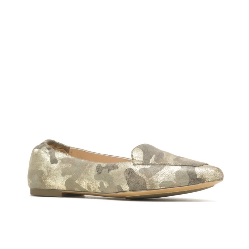 Women's Hazel Pointe Flat Hush Puppies Camo Metallic Suede