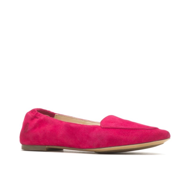 Women's Hazel Pointe Flat Hush Puppies Dark Magenta Suede