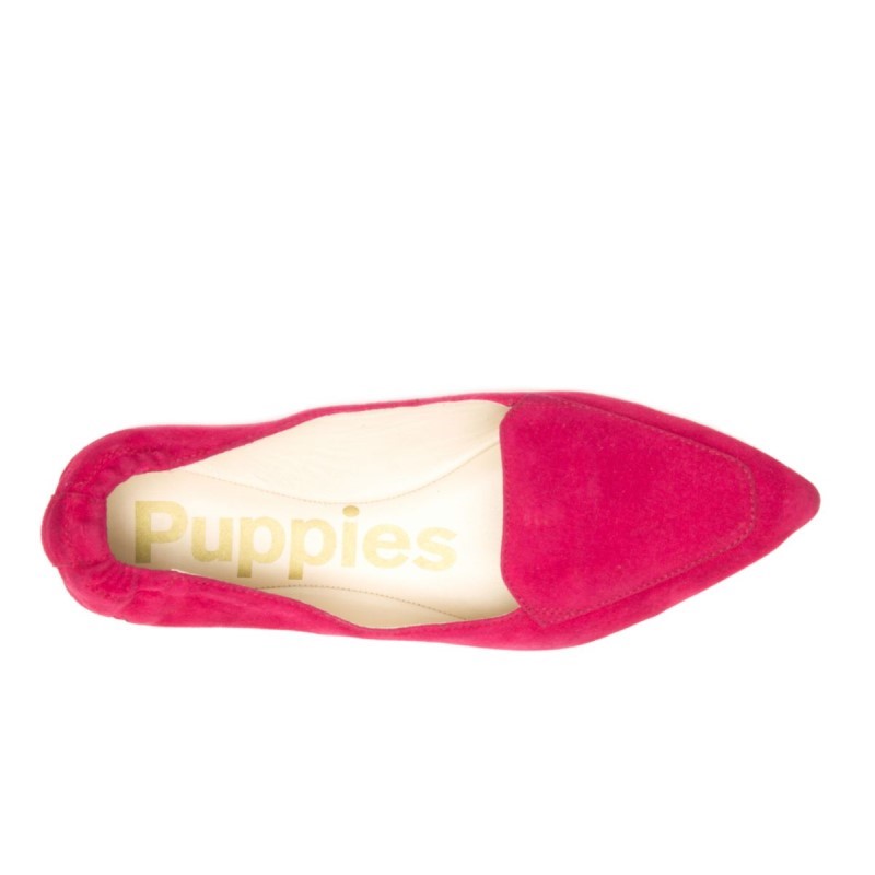 Women's Hazel Pointe Flat Hush Puppies Dark Magenta Suede