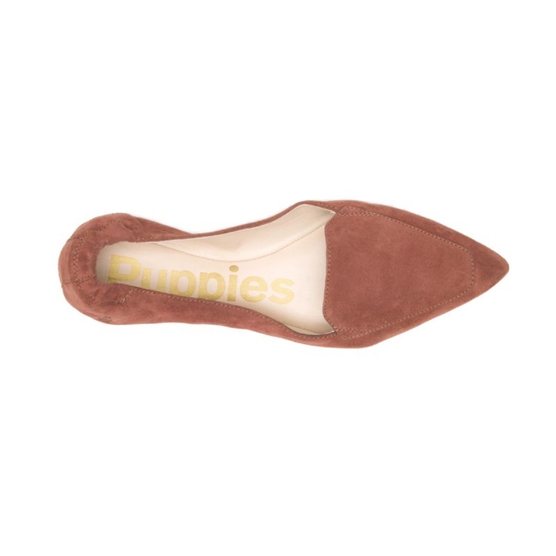 Women's Hazel Pointe Flat Hush Puppies Rust Suede