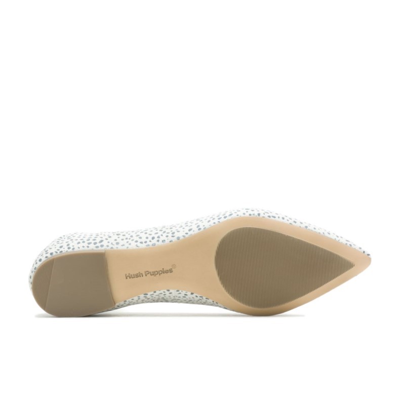 Women's Hazel Pointe Flat Hush Puppies Snow Leopard Suede