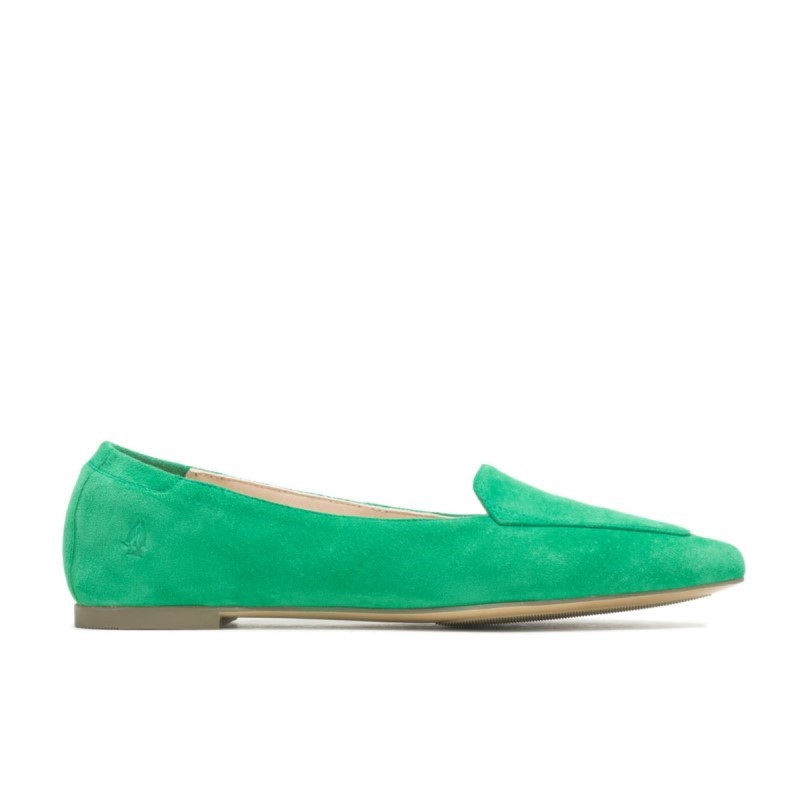 Women's Hazel Pointe Flat Hush Puppies Jade Green Suede