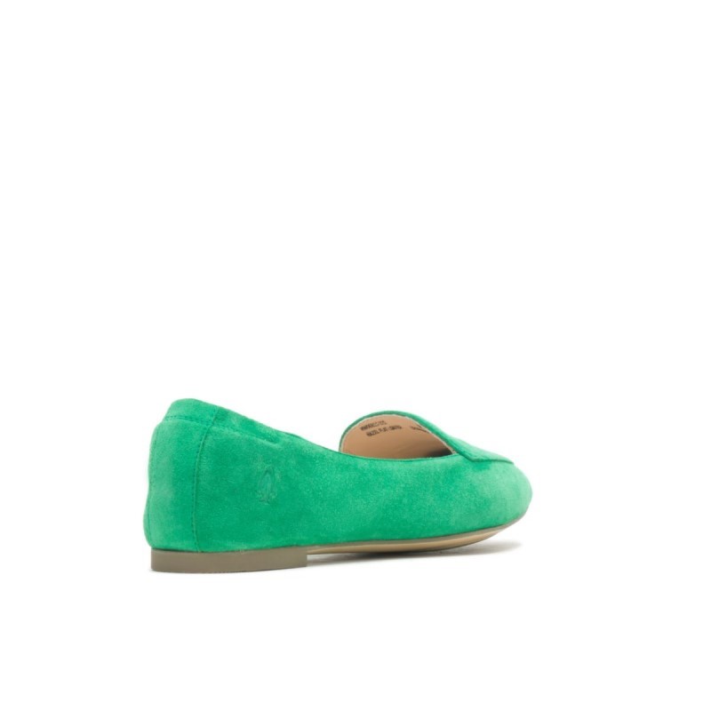 Women's Hazel Pointe Flat Hush Puppies Jade Green Suede