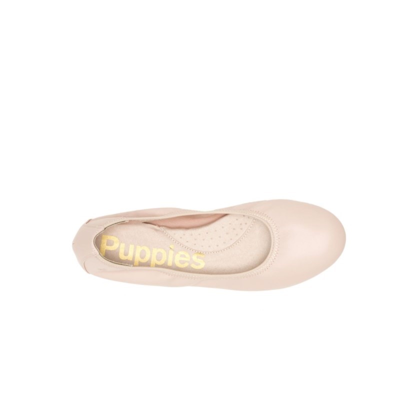 Women's Chaste Ballet Flat 2 Hush Puppies Light Taupe Leather